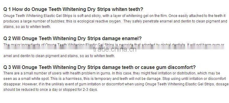 High effect Home use Teeth whitening strips