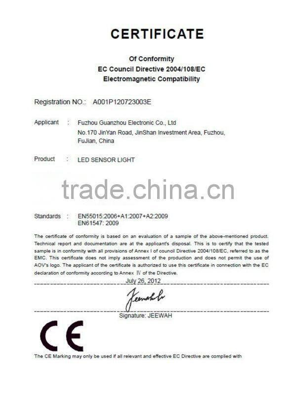 FGE Round Shape Sensor Night Light For Indoor Use