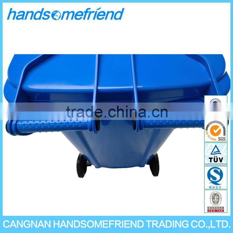 240 liters outdoor waste bin,large plastic mobile dustbin,waste recycling plastics dustbin