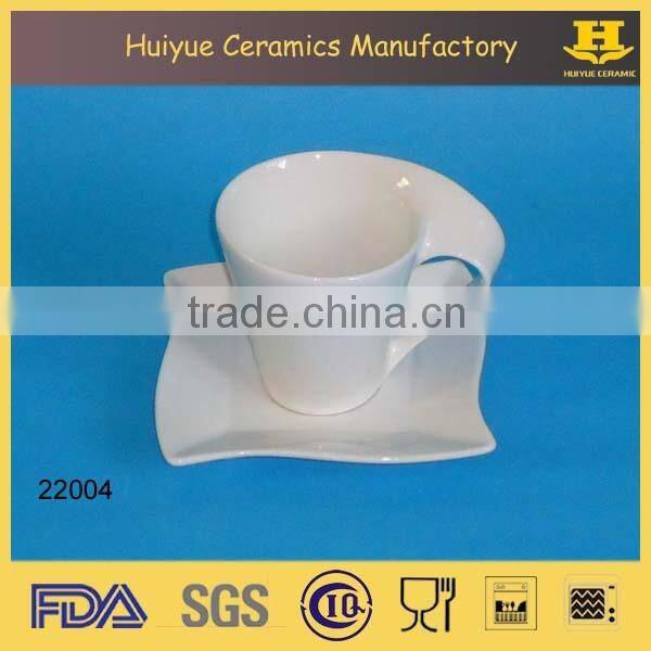 Ceramic tea cup and saucer, coffee cup sets, dessert cup