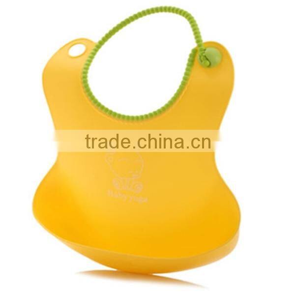 food grade cute baby pouch,promotional gift silicone baby bibs,waterproof kids bib