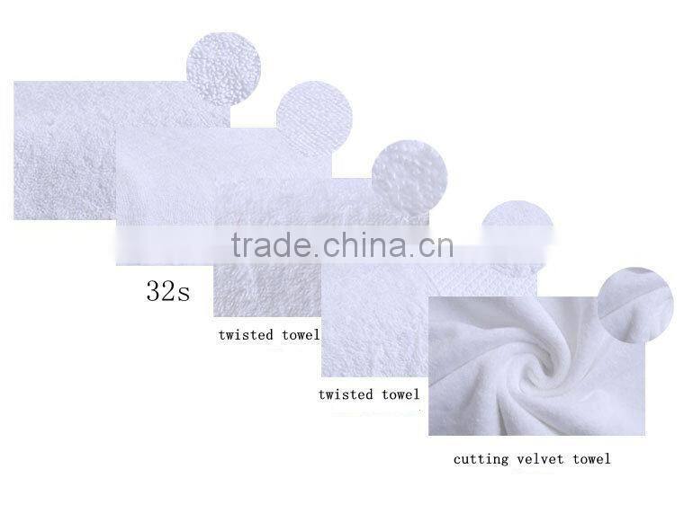 2016 luxury cotton terry white hotel hand towels for hotel use