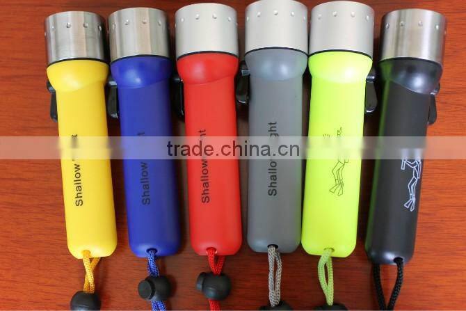 Waterproof Aluminum Head High Power LED Diving Flashlight