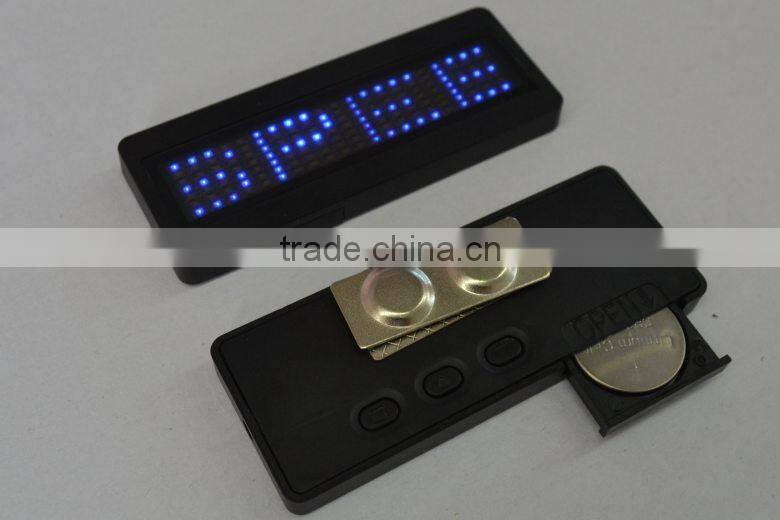 english led badge,high brightness,can chage message though computer system