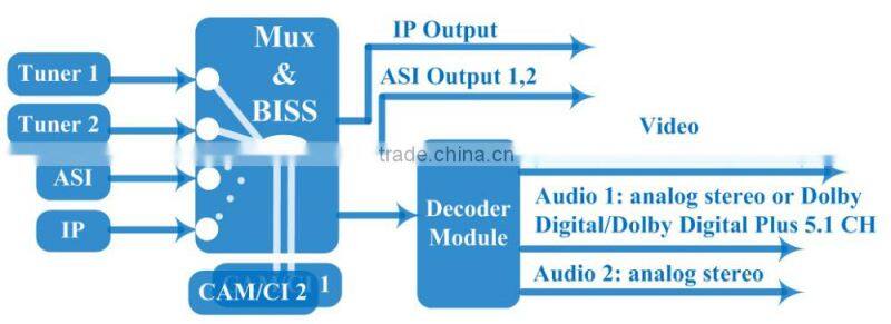 DVB-S2 HD IRD with CI Slot