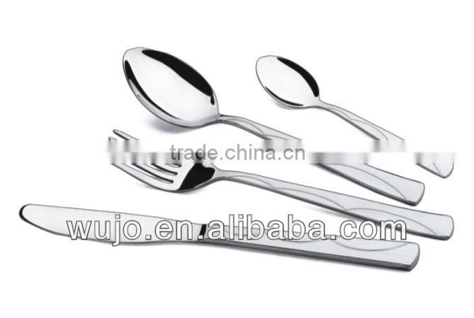 Sand Blast Stainless Steel Silverware Set