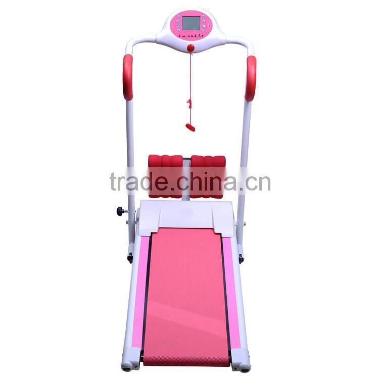 2015 new design fitness equipment motorized and music running machine folding treadmill