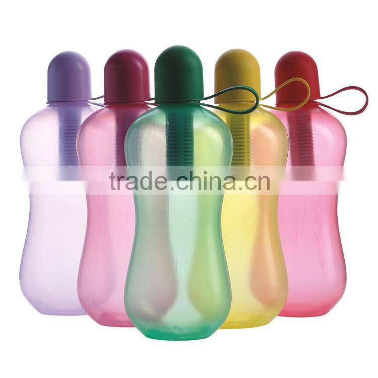 550ML Bottle with Filter,BPA free Plastic Water Bottle with Filter