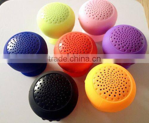 2015 China Latest Bath Suck Waterproof Shower Bluetooth Mini Speaker