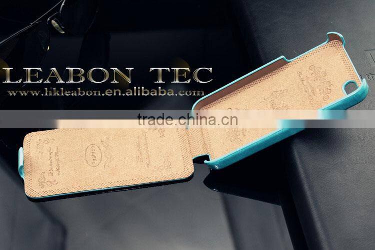 Retro Style Luxury Design PU Leather Flip Case for iPhone 4 4S 5 5S