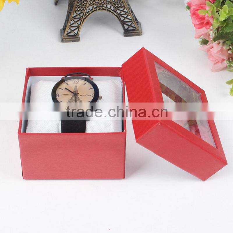 Customized pink fancy packaging gift box with ribbon decoration