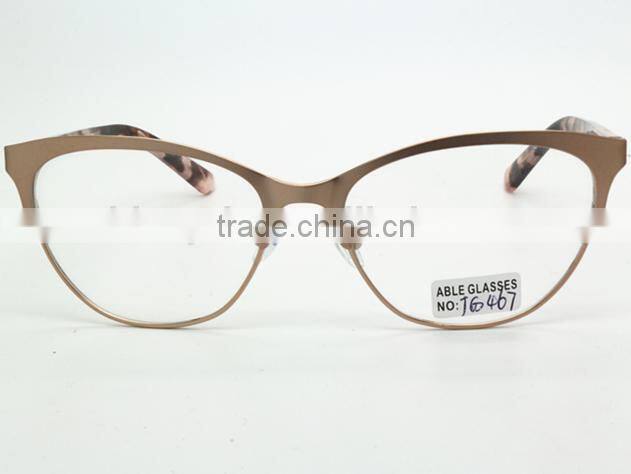 best brand lady promotional custom logo metal optical spectacles