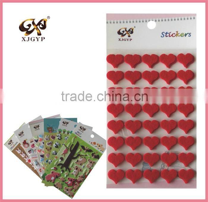 cartoon wall felt sticker/christmas felt sticker/diy felt sticker