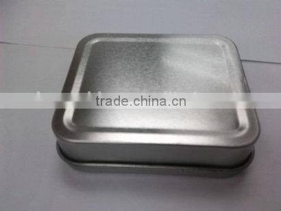 Two piece square clear window tin box ii