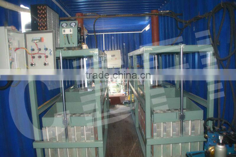 Guangzhou factory containerized mobile ice plant to make block ice