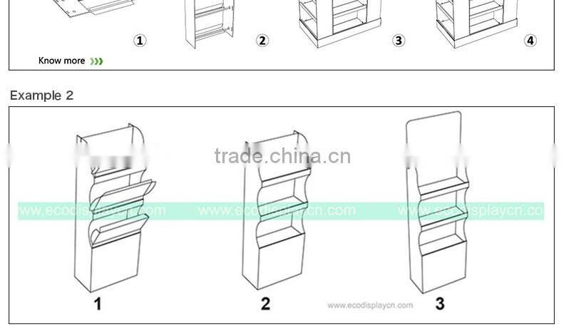 Customized Lovely Advertising Kids Snack Corrugated Display Stand For Promotion