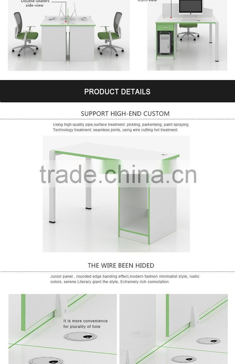 wooden office table design for 4 peoson