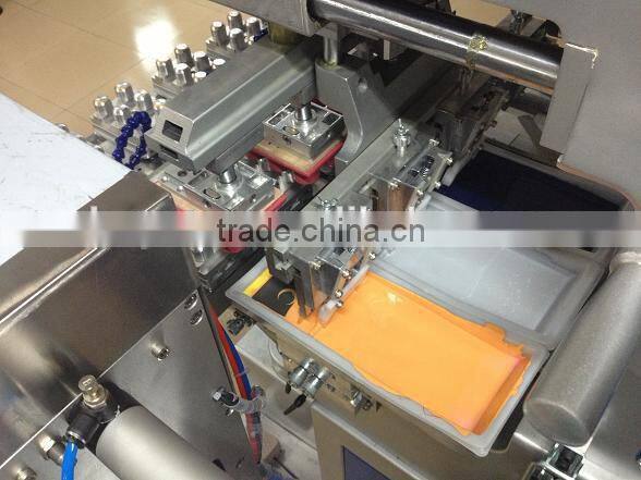 high rapid automatic bottle caps pad printing machine 3 color