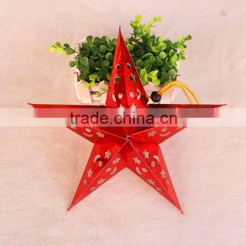 Star shape paper angle ornament for Christmas decoration