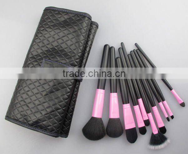top quality cosmetic brush kits with PU bag