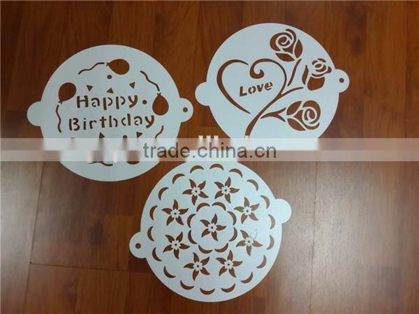 Set 8-piece Birthday/Wedding Cake Stencils YB-M-22