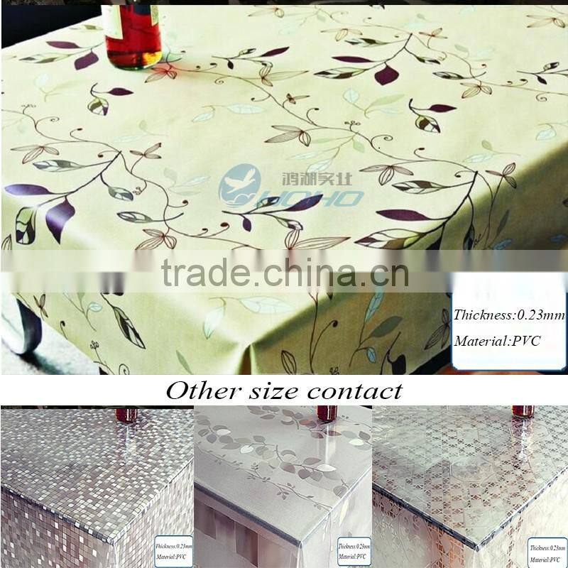 cheap square table cloth 100% PVC Table Cloth