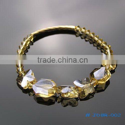 Clear ball beads simple crystal bracelet