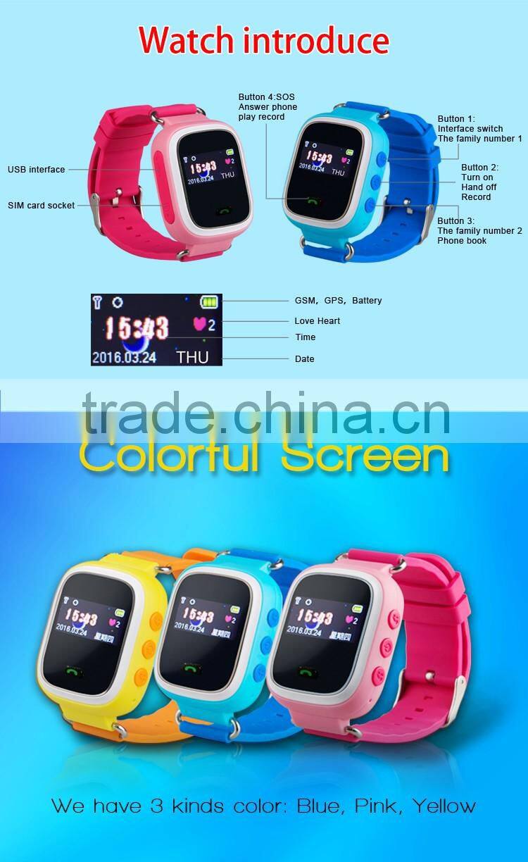 0.96 inch Color Display Smart Watch GPS For Kids