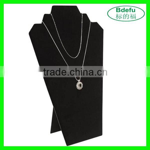 Black Velvet Combo Set Necklace Easel, Ring, Earring Jewelry Display