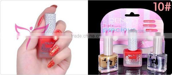 Hot new arrvail Denesy crack nail paint varnish set