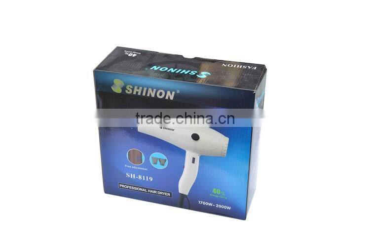 SHINON pure color hair blower good quality low price hair dryers