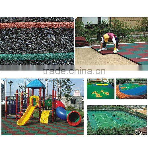 Playground surface/Rubber mat/floor tile/rubber flooring for children's playground,play area