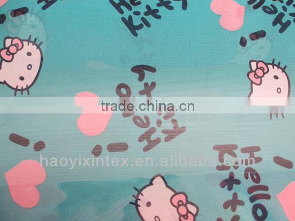 100% Polyester Chiffon Fabric Mickey Printing Chiffon for Kids