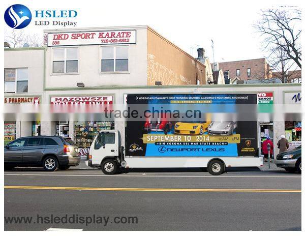 High definition LED big screen truck car window display advertising, heavy video , online games, live competition broadcast.