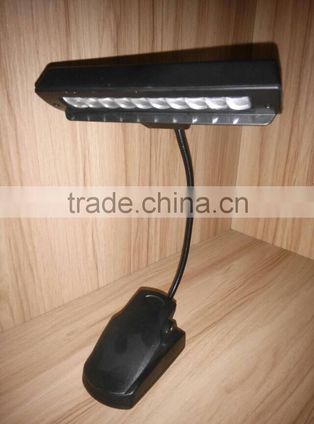2014 New 10pcs of leds led computer reading lamp & flip clip flexible usb snake reading light