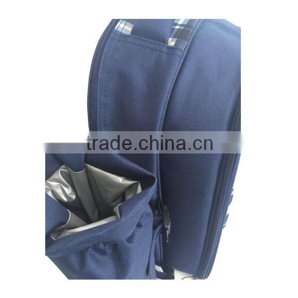 Enrich Picnic Backpack With Cooler Compartment,outdoor person picnic set for 2 person