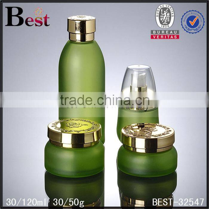 personal care froted amber cosmetic packaging 30ml glass serum bottle