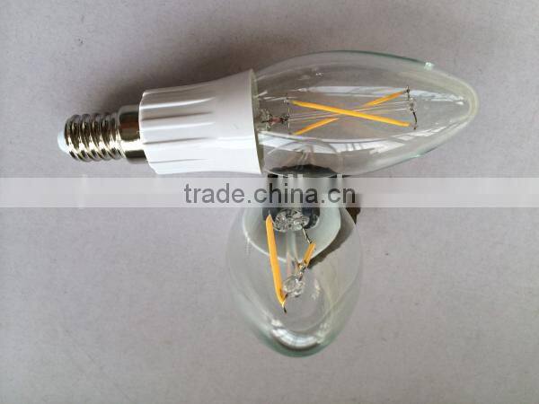 2014 new 360degree COB 2w Filament bulb E14 base