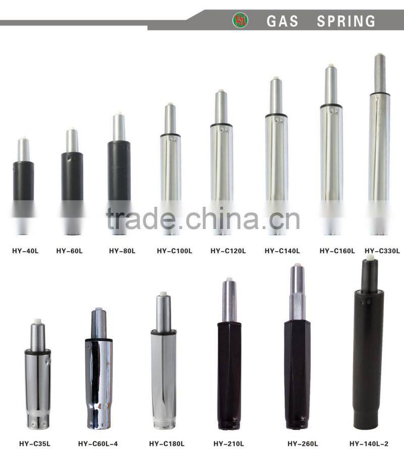 Aksesoris Chair Gas Elevador Gas Lift Gas Spring Gas Strut Powder Coating Black Stroke Length 160mm