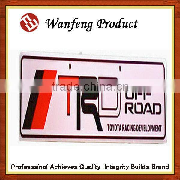 Customized embossed printing metal alumium car number licence plate manufactures