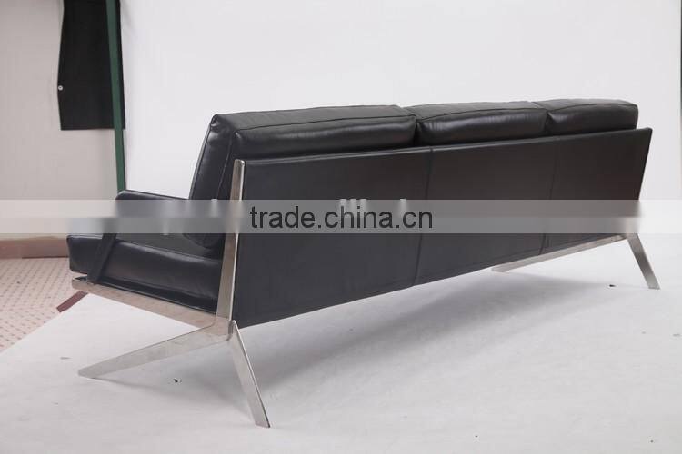 Beautiful top quality genuine leather Italian style living room DS-60 sofa