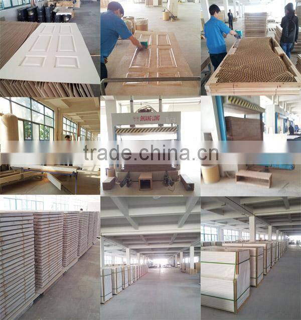 White primed used interior molded wooden office door