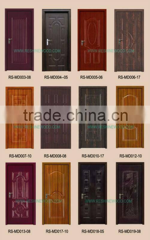 Honey comb/solid wood core mohagony melamine door