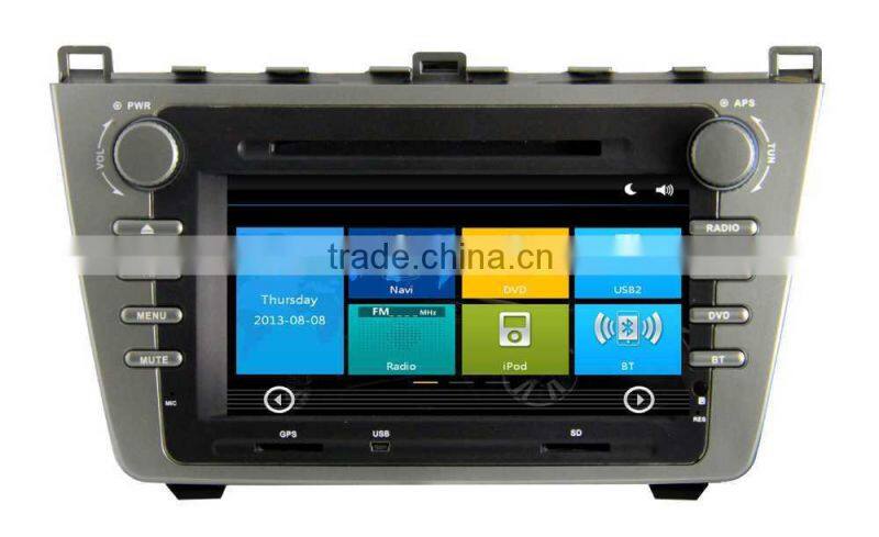 ZESTECH GPS digital media player Car Sat Navi headunit FOR MAZDA 6 with Win CE 6.0 system 800MHz 3G Phone GPS DVD BT