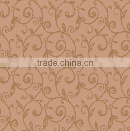New repeat leaf wallpaper with reasonable price