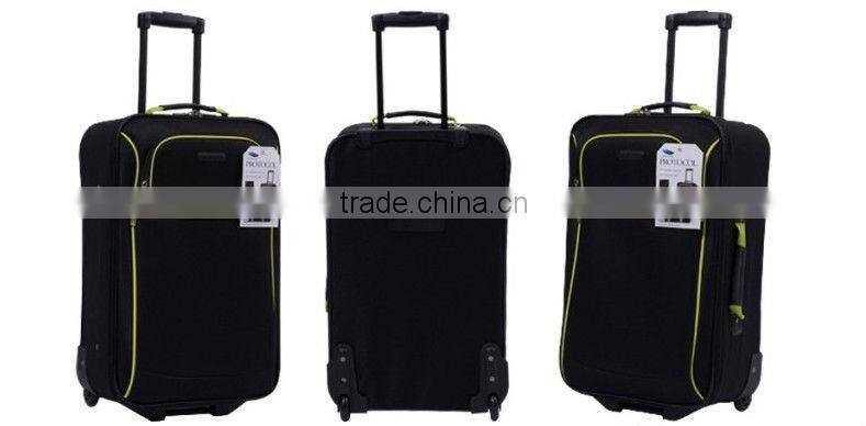 China alibaba 2014 600D Polyester Rolling Wheeled Travel Luggage Duffel Bag with two inline skate wheels and trolley