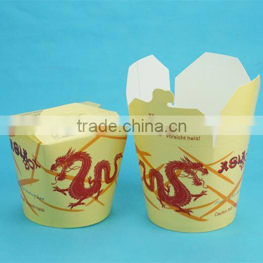 32oz Disposable Custom Printed Paper Noodle Take away Box Design