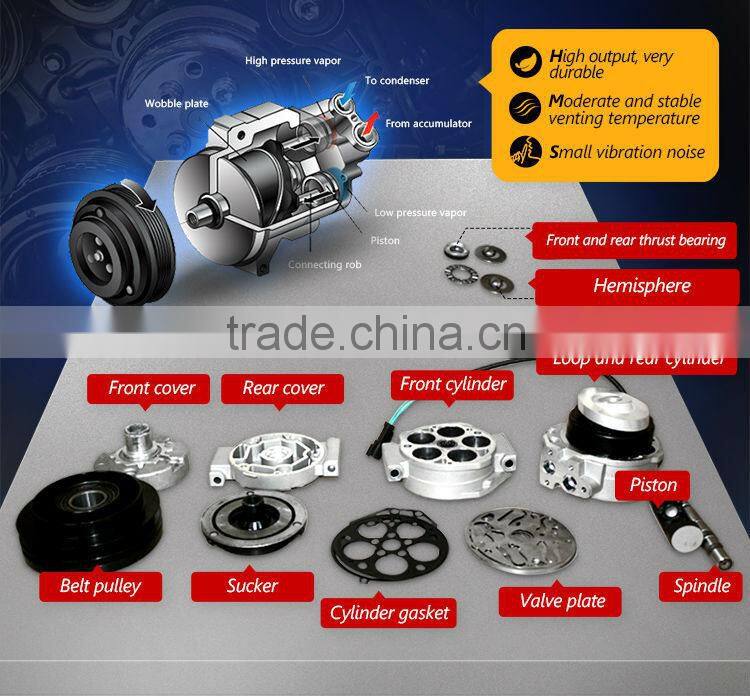 135MM 10S11C Portable Air Compressor for Car VIOS China Supplier