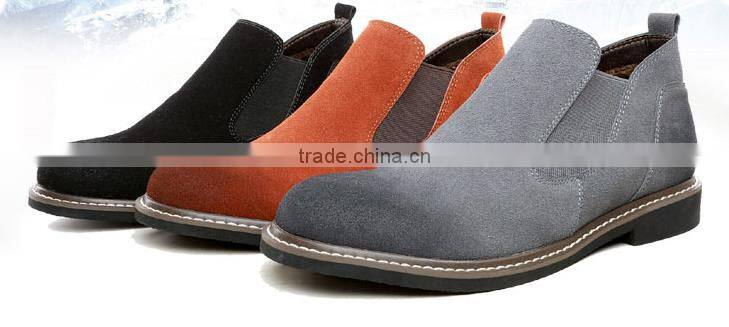 CXM257 Men cow suede ankle boot shoe