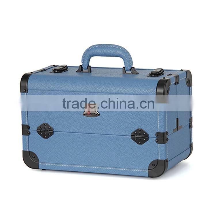 Hot sale Multifunction Blue Odm Portable Make up Case